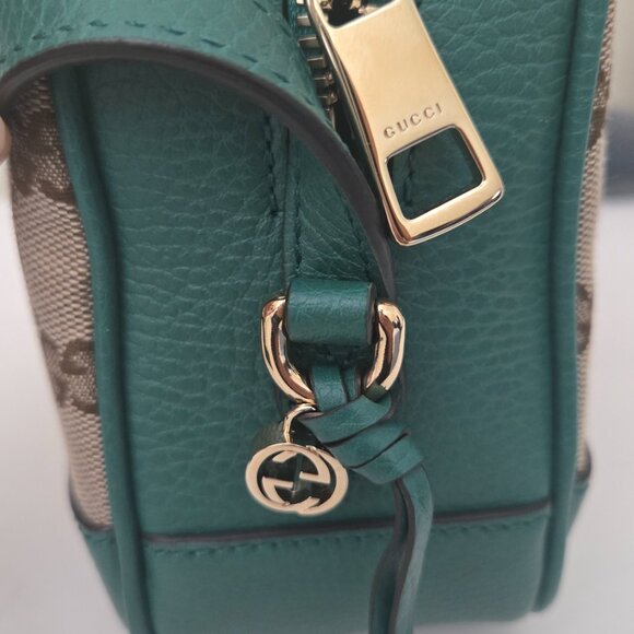 Gucci GG Canvas Bree Messenger Green - Picture 3 of 13